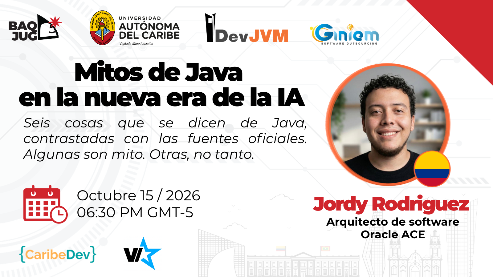BAQJUG Octubre 2026: Mitos de Java en la Nueva Era de la IA