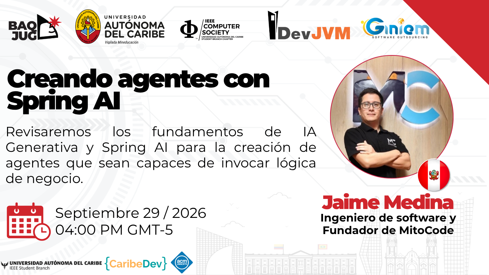 BAQJUG Septiembre 2026: Creando Agentes con Spring AI